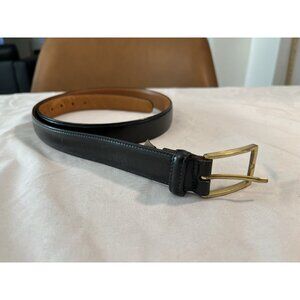 Trafalgar Cortina Classic Men's Black Leather Belt 32 Great